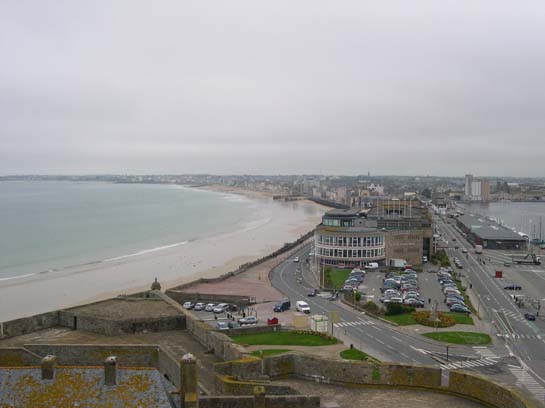  vue aérienne de la plage du Sillon